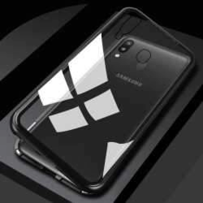 More TR Galaxy M20 Kılıf Zore Devrim Mıknatıslı Cam Kapak