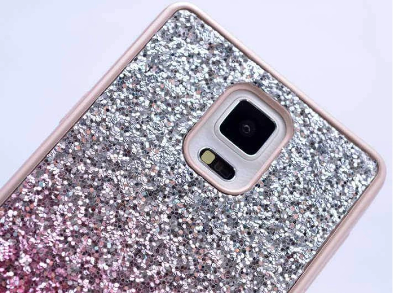 Galaxy Note 4 Kılıf Zore Simli Kırçıllı Silikon