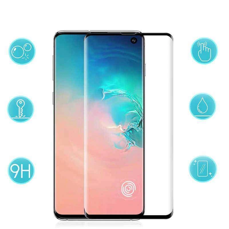 More TR Galaxy S10 Plus Zore Kavisli Full Yapışkanlı Cam Ekran Koruyucu