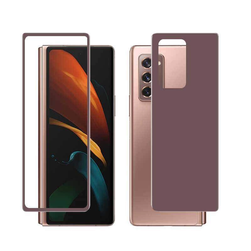 More TR Galaxy Z Fold 2 Zore Ön Arka 5D Full Yapışkanlı Temperli Ekran Koruyucu