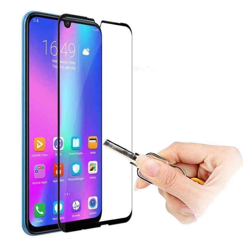 More TR Huawei Honor 20 Lite Zore Kenarları Kırılmaya Dayanıklı Cam Ekran Koruyucu