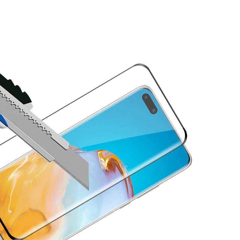 More TR Huawei P40 Zore Kenarları Kırılmaya Dayanıklı Cam Ekran Koruyucu