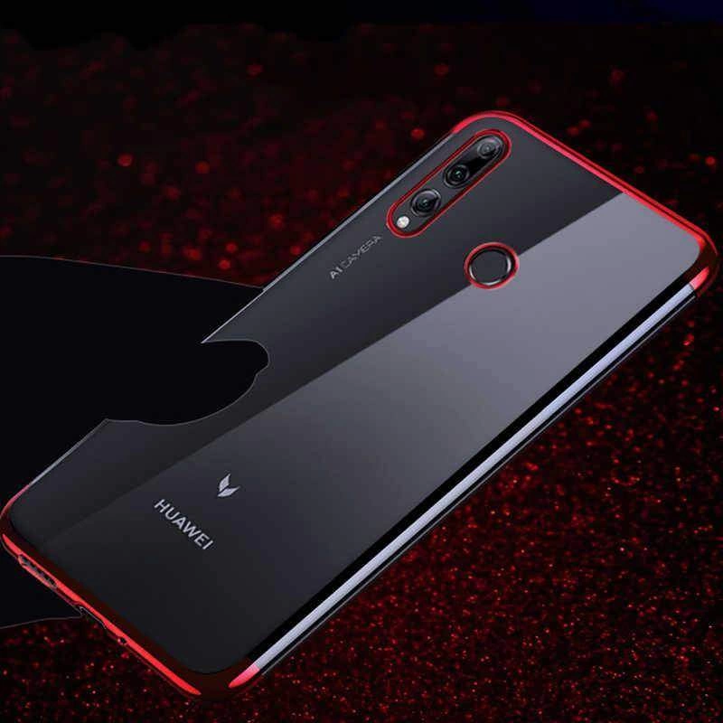 Huawei Y9 Prime 2019 Kılıf Zore Dört Köşeli Lazer Silikon Kapak