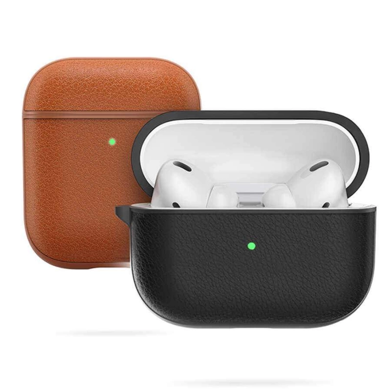 More TR Apple Airpods Pro Kılıf Wiwu Calfskin Kılıf