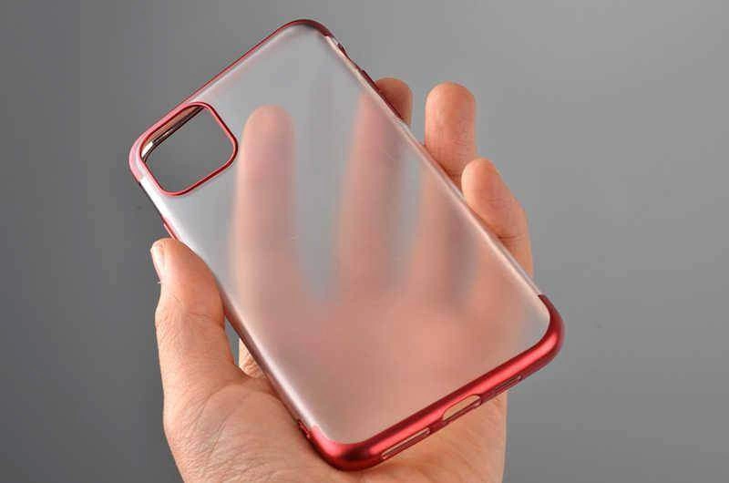 Apple iPhone 11 Pro Kılıf Zore Mat Dört Köşeli Lazer Silikon Kapak