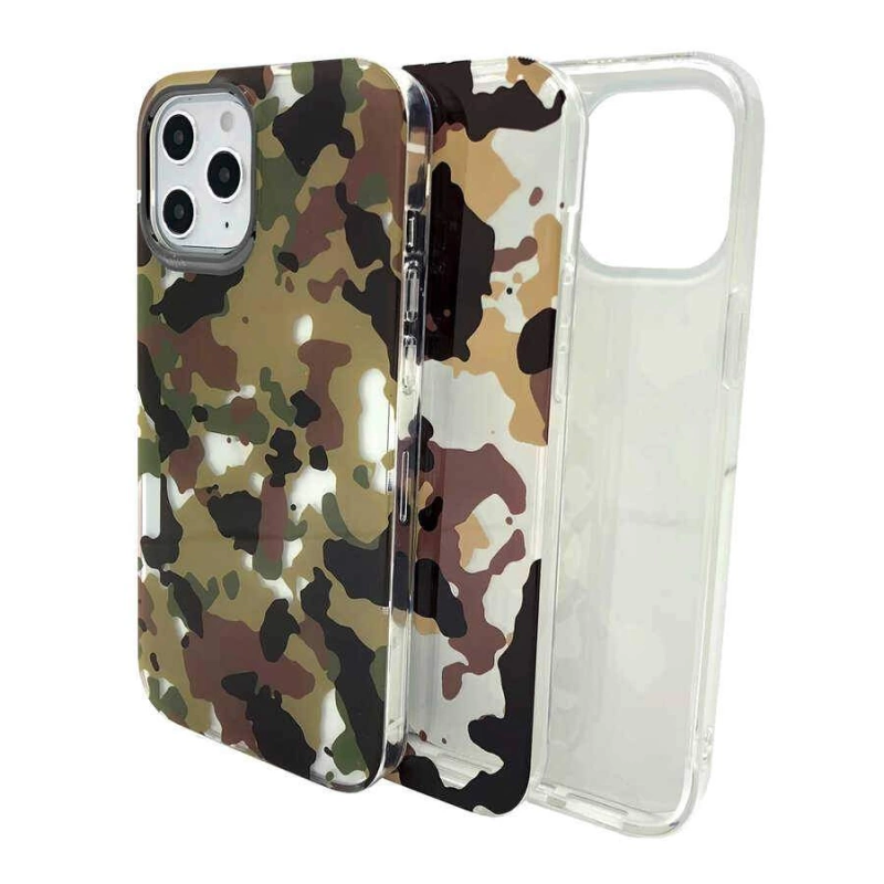 More TR Apple iPhone 12 Pro Kılıf Kajsa Camo Kapak