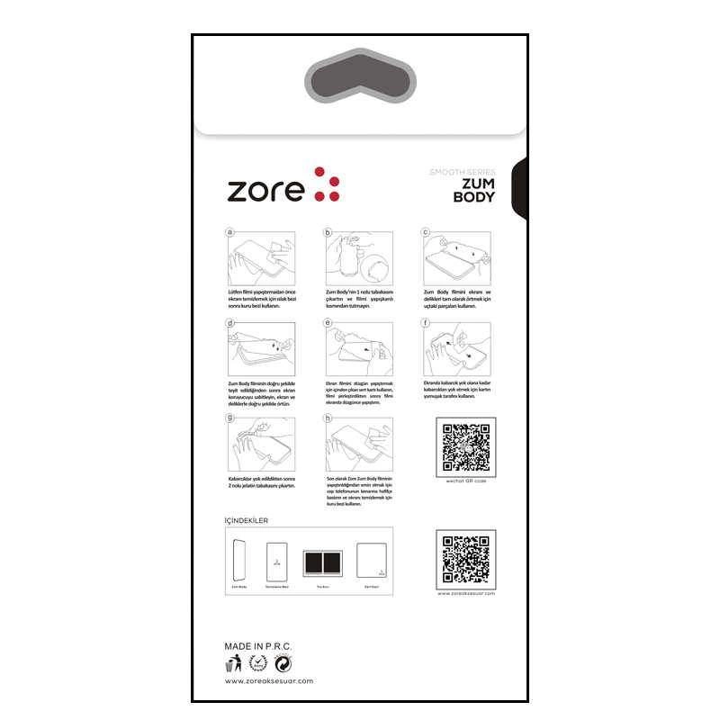 More TR Apple iPhone 13 Mini Zore Mat Zum Body Arka Koruyucu