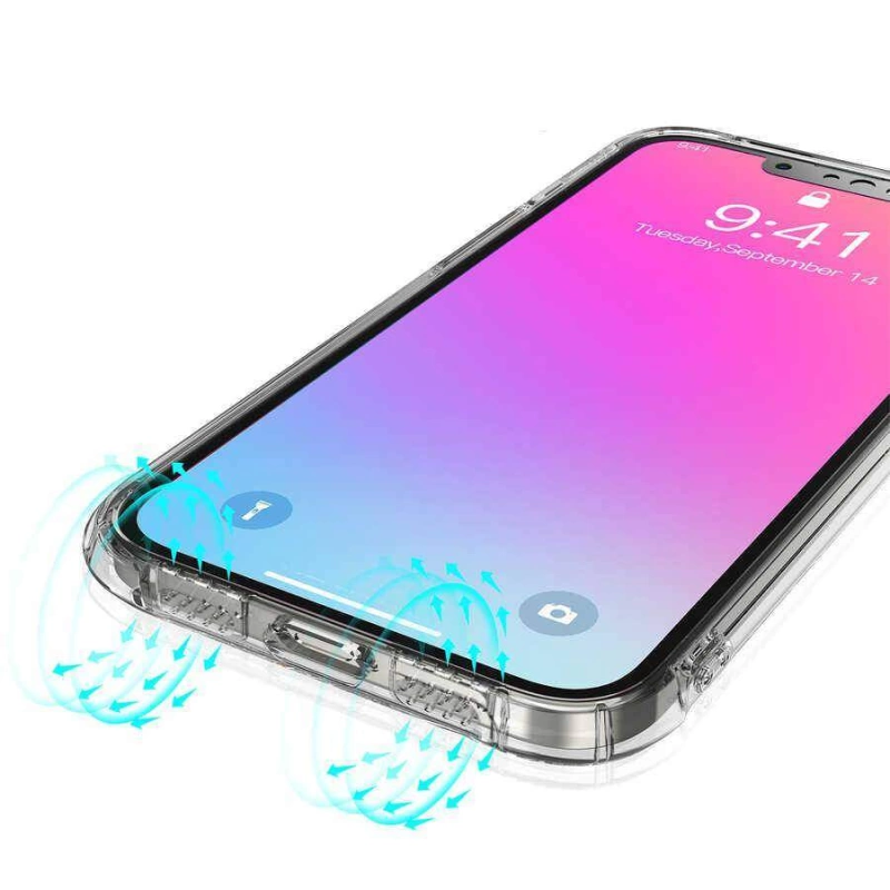 More TR Apple iPhone 13 Pro Kılıf Kajsa Transparent Kapak