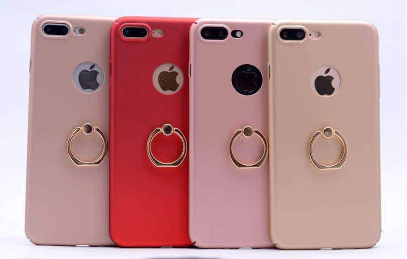 Apple iPhone 7 Kılıf Zore Yüzüklü Rubber Kapak