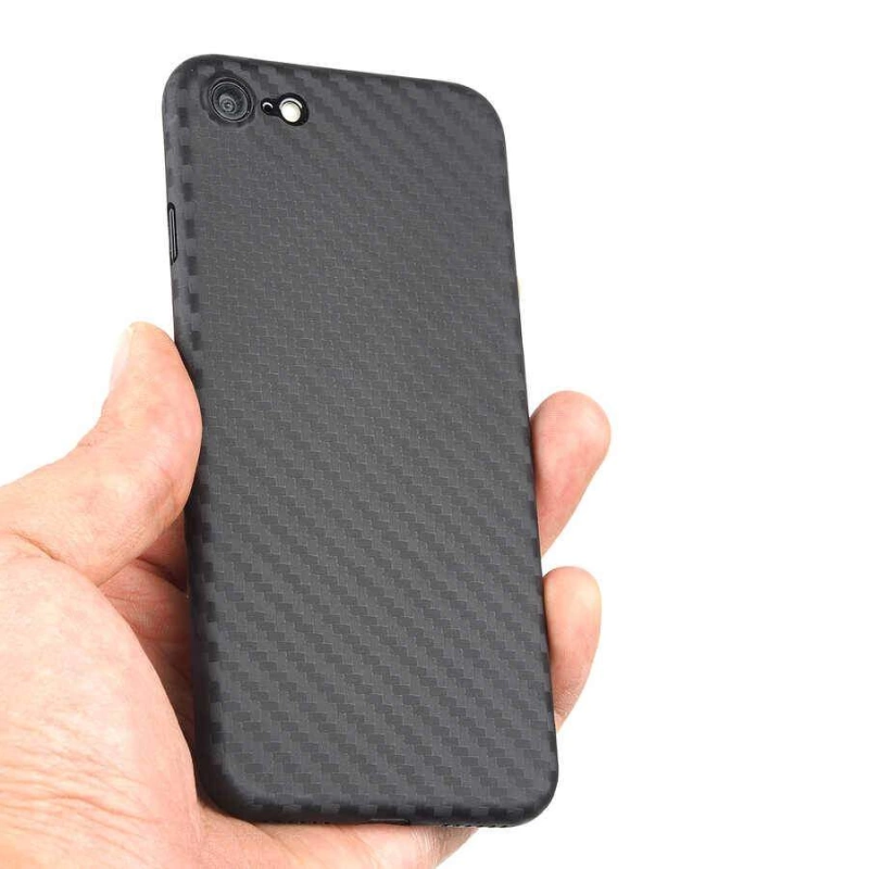 More TR Apple iPhone 7 Kılıf ​​​​​Wiwu Skin Carbon PP Kapak