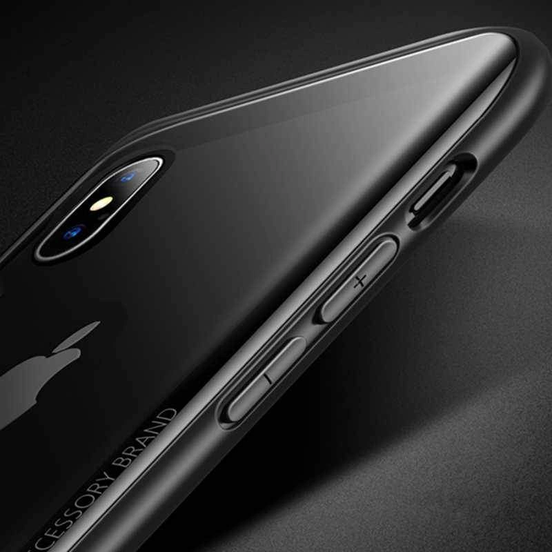 Apple iPhone X Kılıf Zore Eğimli Craft Cam Kapak