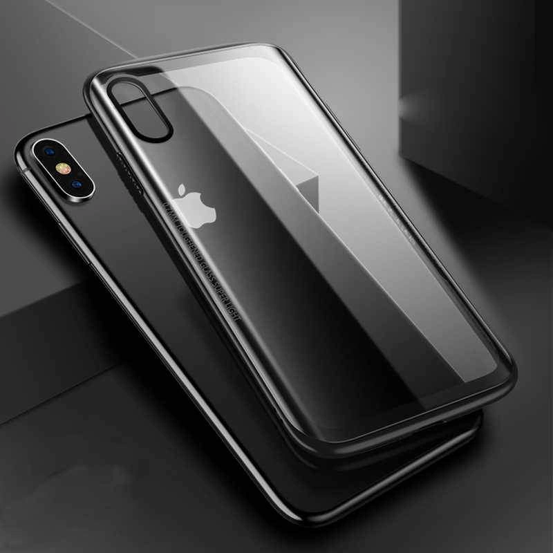 Apple iPhone X Kılıf Zore Eğimli Craft Cam Kapak