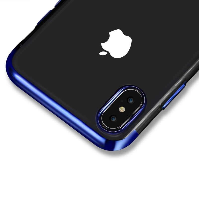 Apple iPhone XS Max 6.5 Kılıf Zore Dört Köşeli Lazer Silikon Kapak