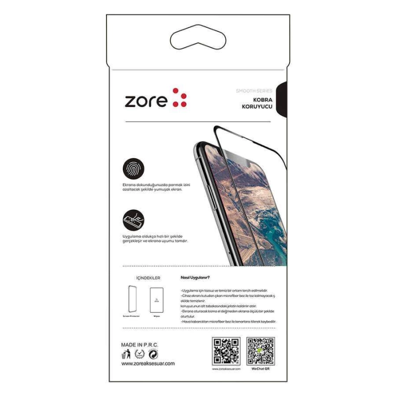 More TR Apple iPhone XS Max 6.5 Zore Kobra Ekran Koruyucu