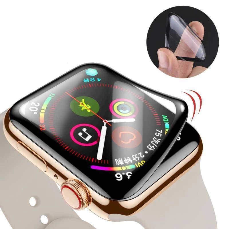 More TR Apple Watch 44mm Zore PMMA Silikon Body Saat Ekran Koruyucu