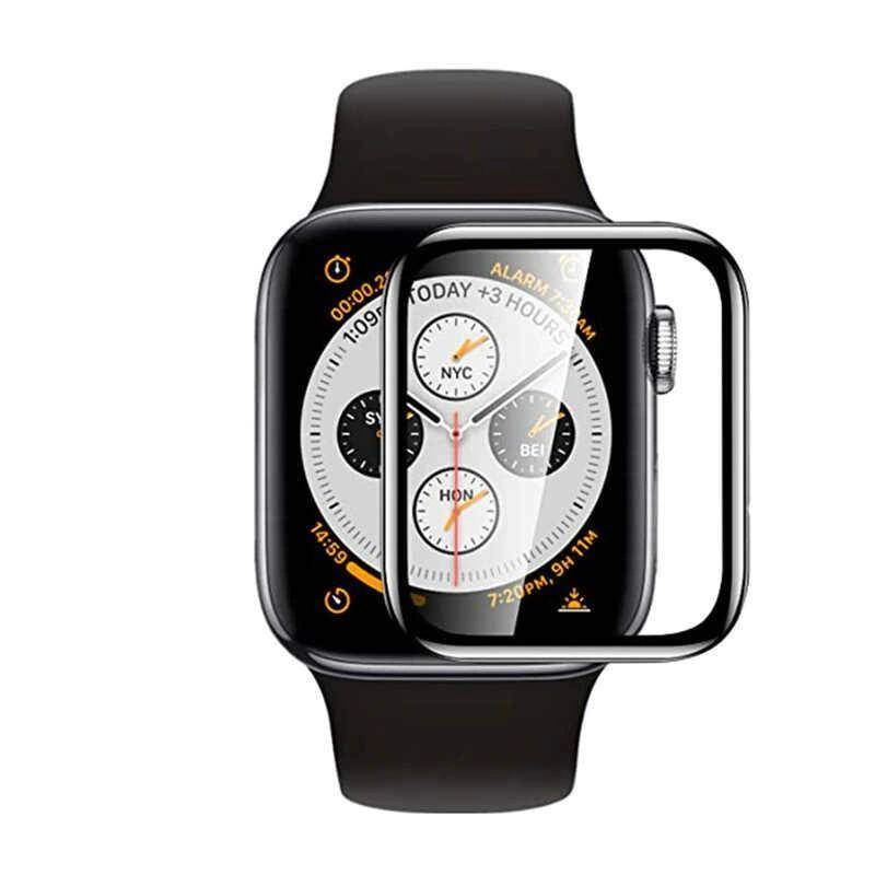 More TR Apple Watch 44mm Zore PMMA Silikon Body Saat Ekran Koruyucu