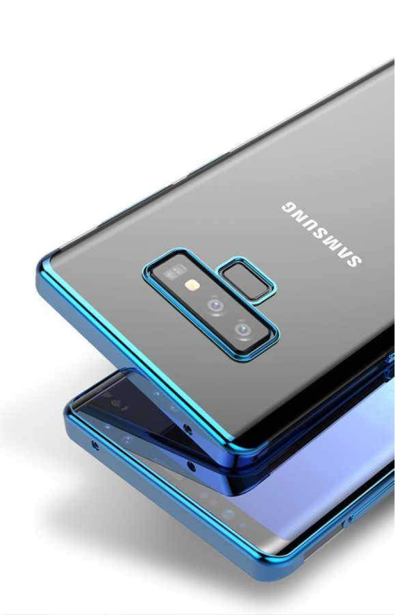 Galaxy Note 9 Kılıf Zore Dört Köşeli Lazer Silikon Kapak