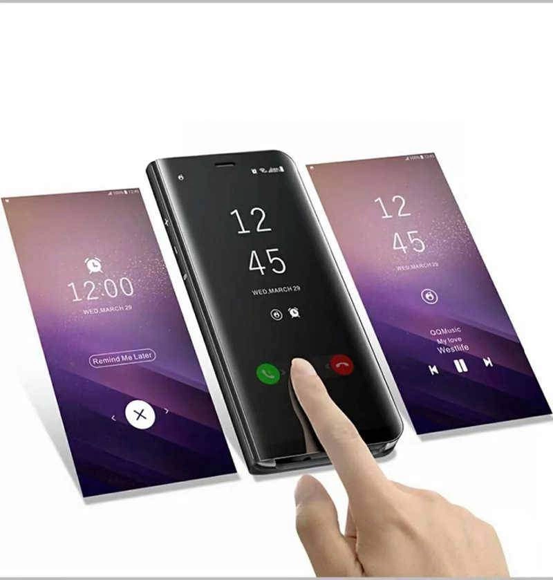 Galaxy S8 Kılıf Zore Clear View Flip Cover