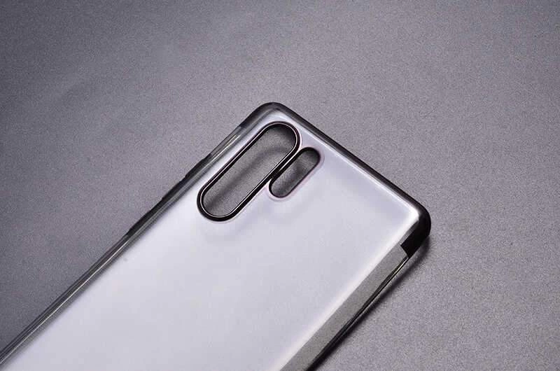 Huawei P30 Pro Kılıf Zore Dört Köşeli Lazer Silikon Kapak