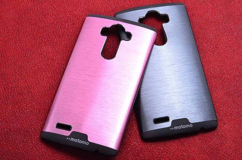 LG G4 Kılıf Zore Metal Motomo Kapak