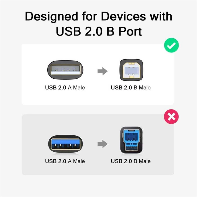 More TR Qgeem QG-CVQ23 Usb Type-A To Usb Type-B Kablo 1.83M