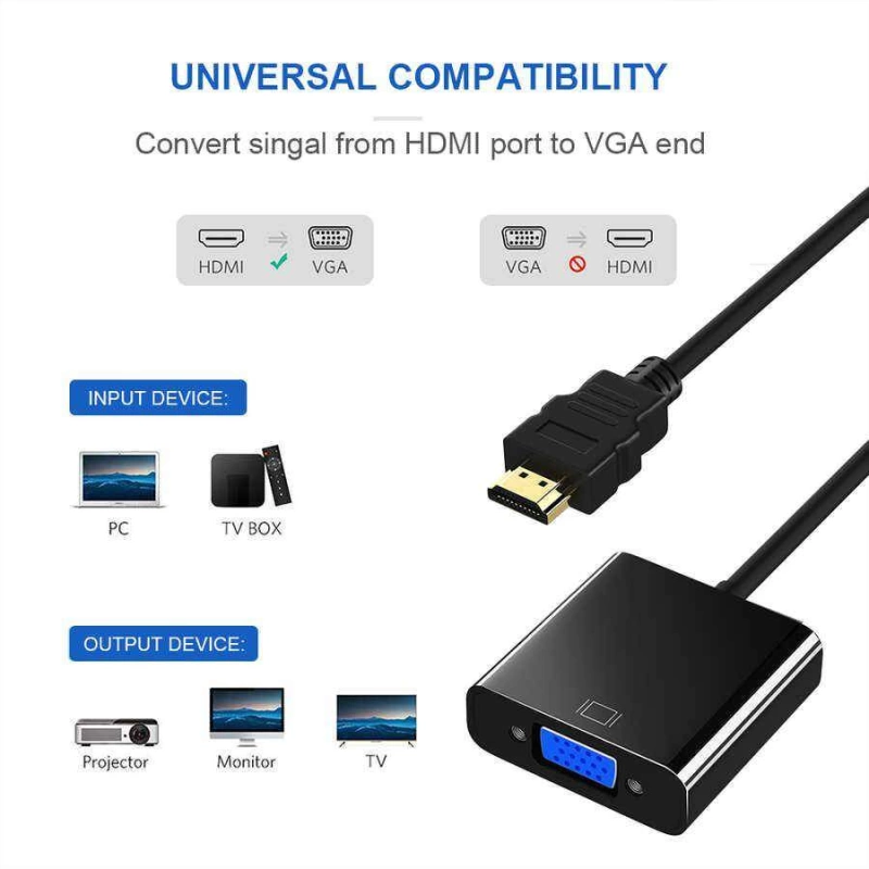 More TR Qgeem QG-HD07 HDMI To VGA Dönüştürücü