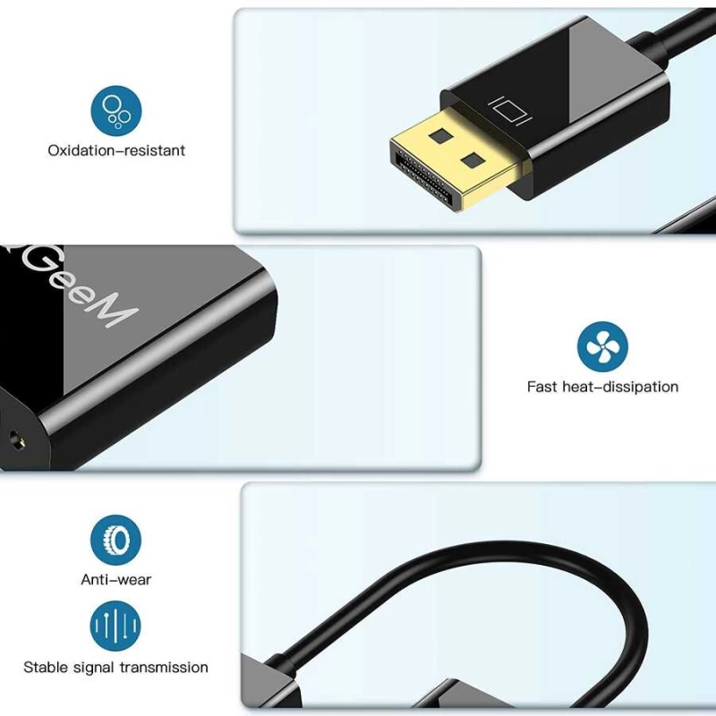 More TR Qgeem QG-HD24 DVI To Display Port Dönüştürücü