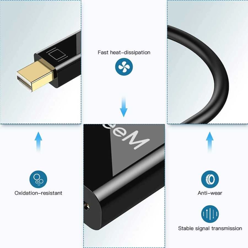 More TR Qgeem QG-HD27 DVI To Mini Display Port Dönüştürücü