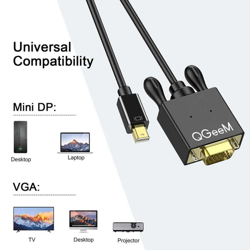 More TR Qgeem QG-HD29 VGA To Mini Display Port Kablo