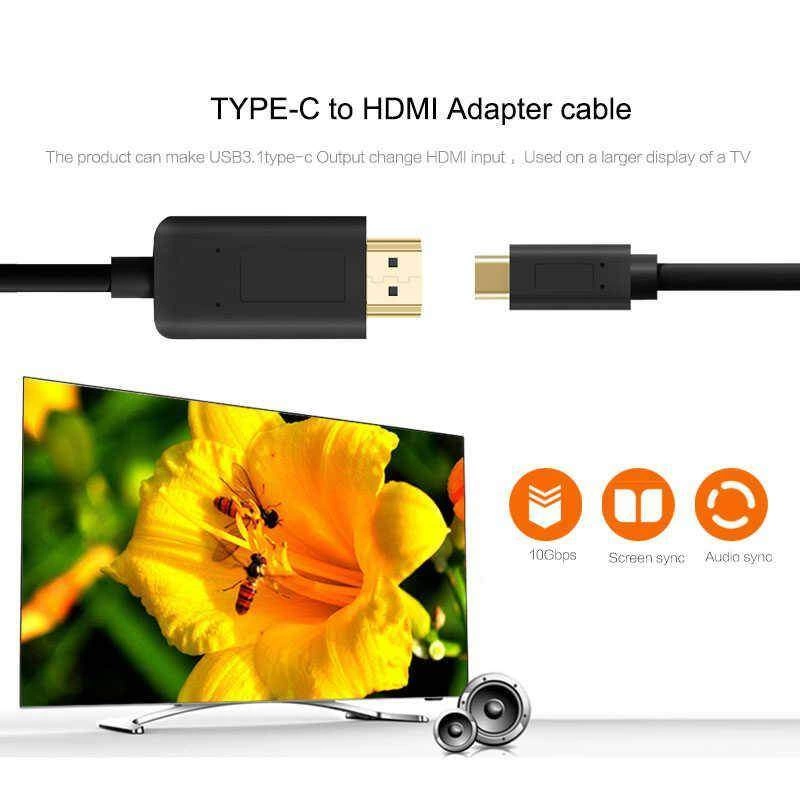 More TR Qgeem QG-UA11 Type-C To HDMI Kablo 3M