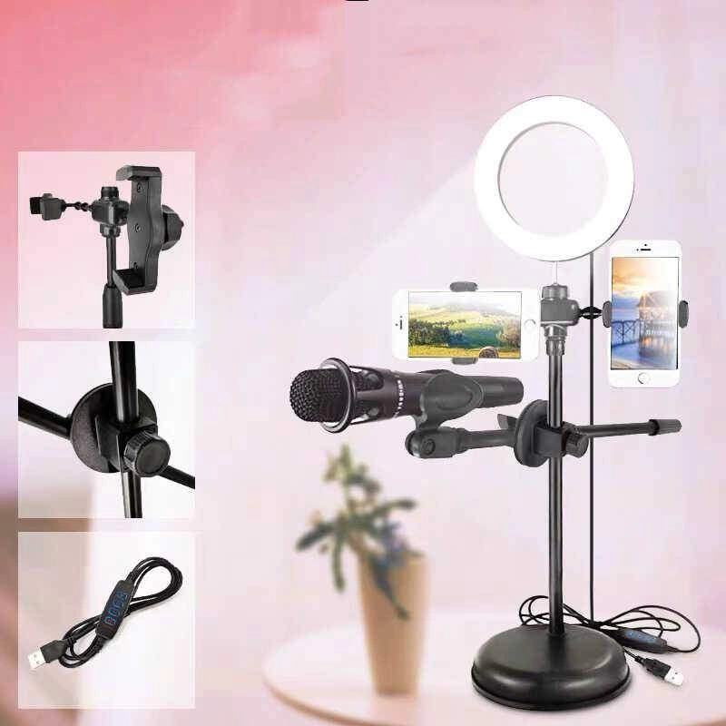 More TR Zore Dual Big Light Işıklı Telefon Tutucu 16 cm Ring Light