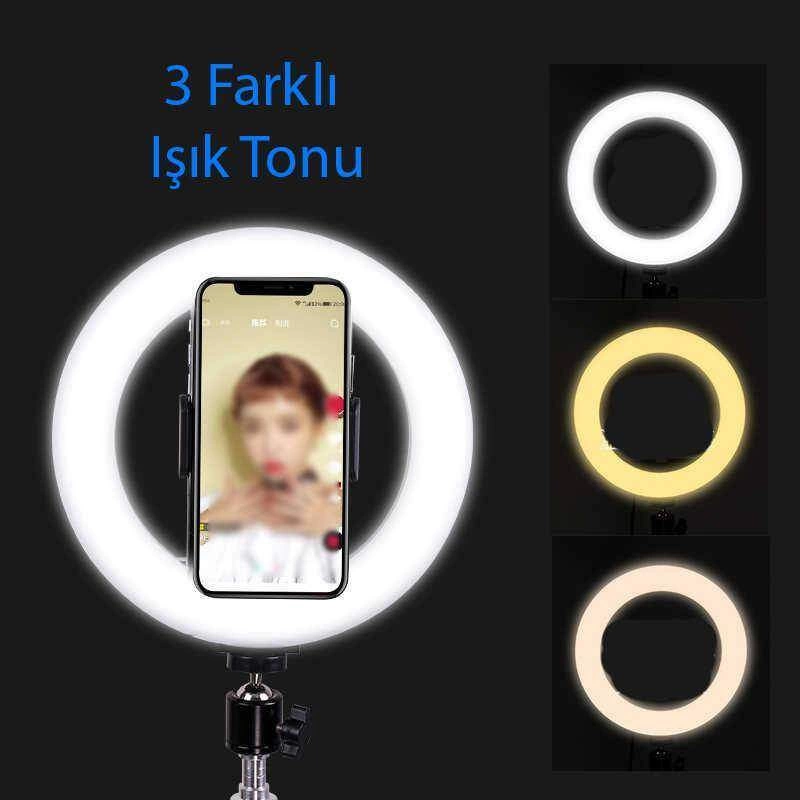 More TR Zore M20 Işıklı Telefon Tutucu Ring Light