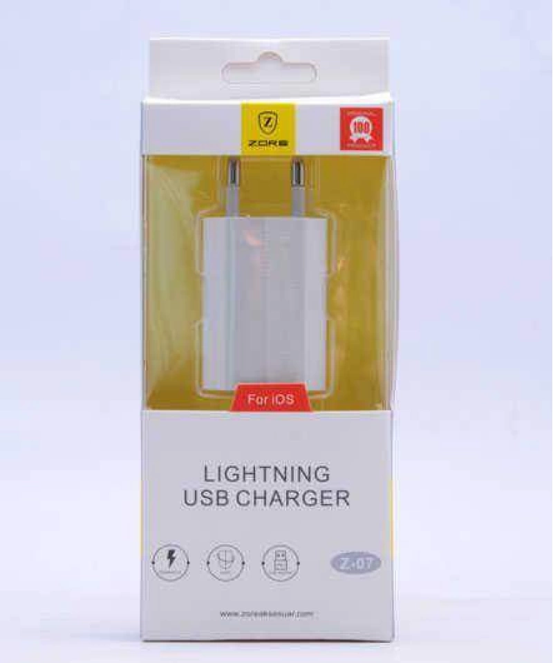 Zore Silver Lightning Usb Şarj Kafa Z-07