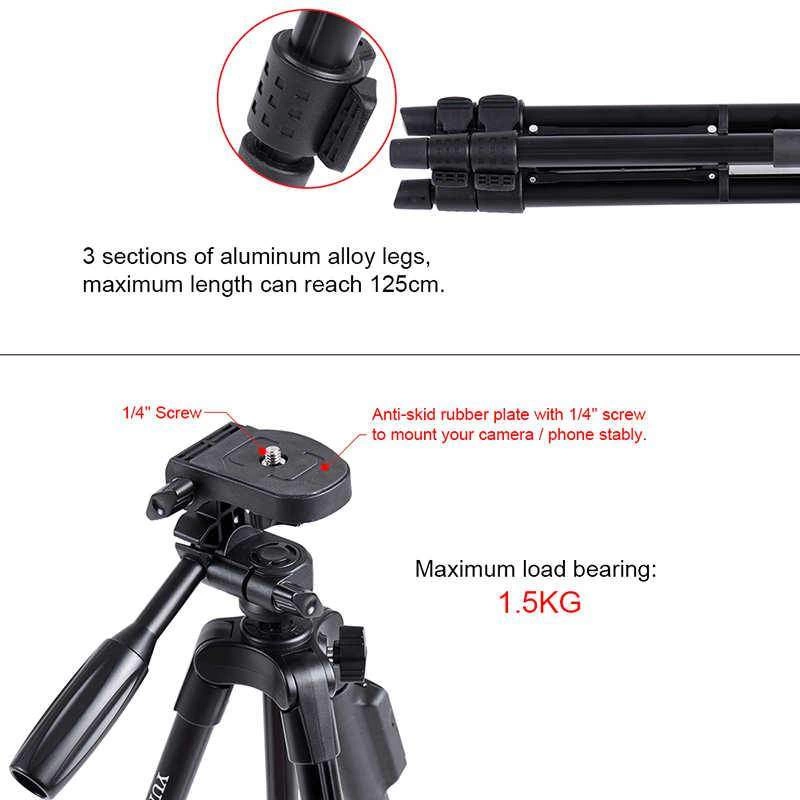 More TR Zore Yunteng VCT 5208 Tam Orjinal Telefon Tripod