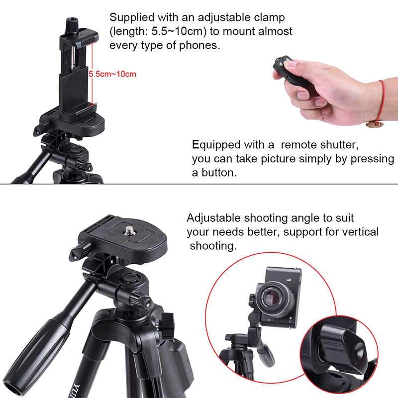 More TR Zore Yunteng VCT 5208 Tam Orjinal Telefon Tripod