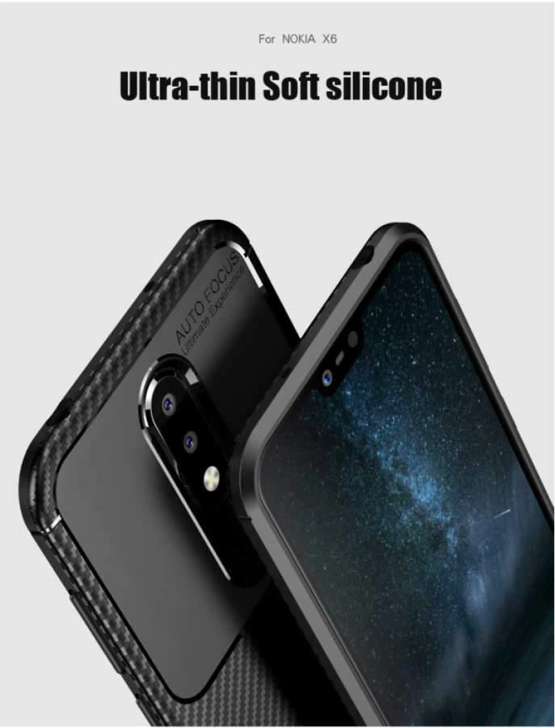 Nokia 5.1 Plus Kılıf Zore Negro Silikon Kapak