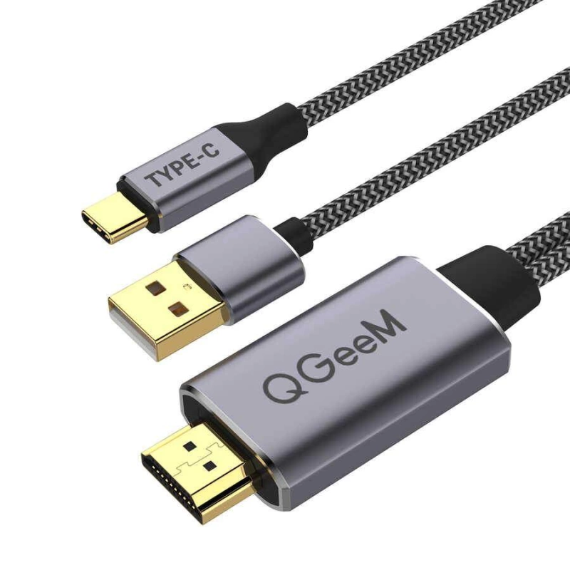 More TR Qgeem QG-UA12 Type-C To HDMI 2 in 1 Kablo