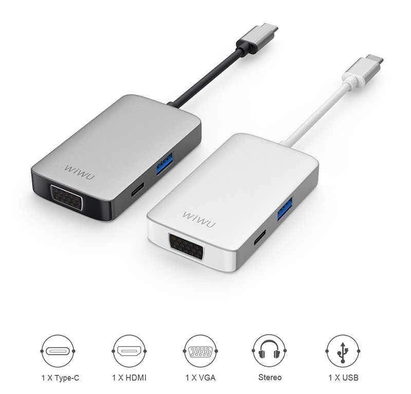 More TR Wiwu Alpha 513HVP Type-C VGA Adaptörü