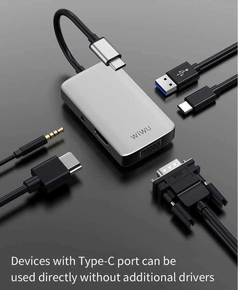 More TR Wiwu Alpha 513HVP Type-C VGA Adaptörü