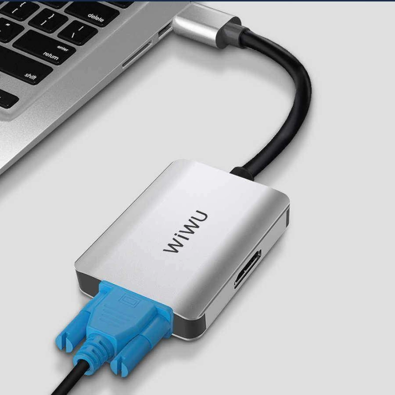 More TR Wiwu Alpha A20VH 2 in 1 Type-C Hub