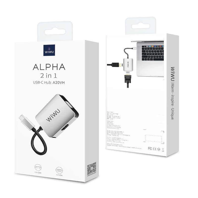 More TR Wiwu Alpha A20VH 2 in 1 Type-C Hub