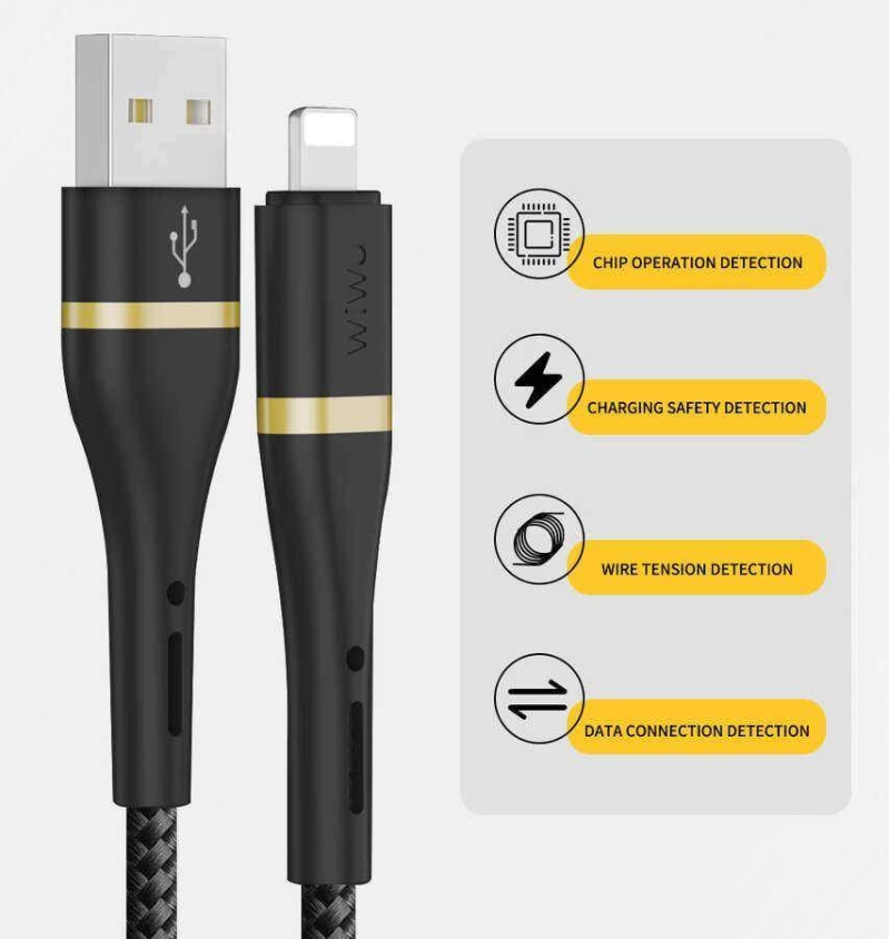 More TR Wiwu ED-105 2 in 1 USB A- Type-C to Lightning Elite Data Kablo