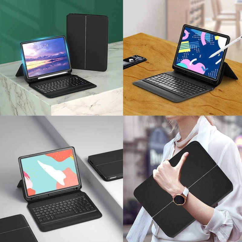 More TR Wiwu Keyboard Folio Kablosuz Klavyeli Kılıf