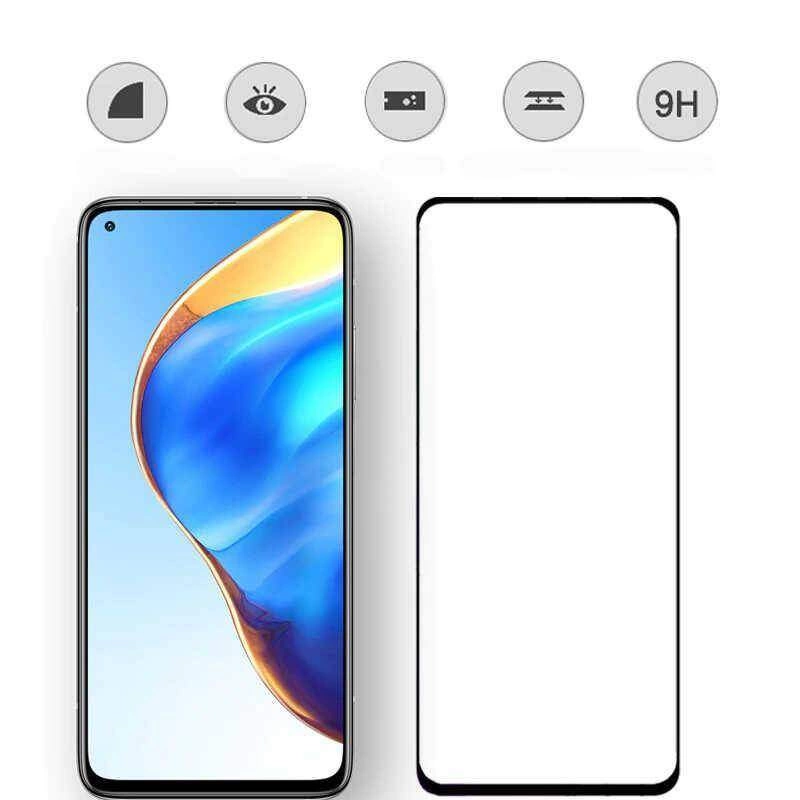 More TR Xiaomi Mi 10T 5G Zore Kenarları Kırılmaya Dayanıklı Cam Ekran Koruyucu