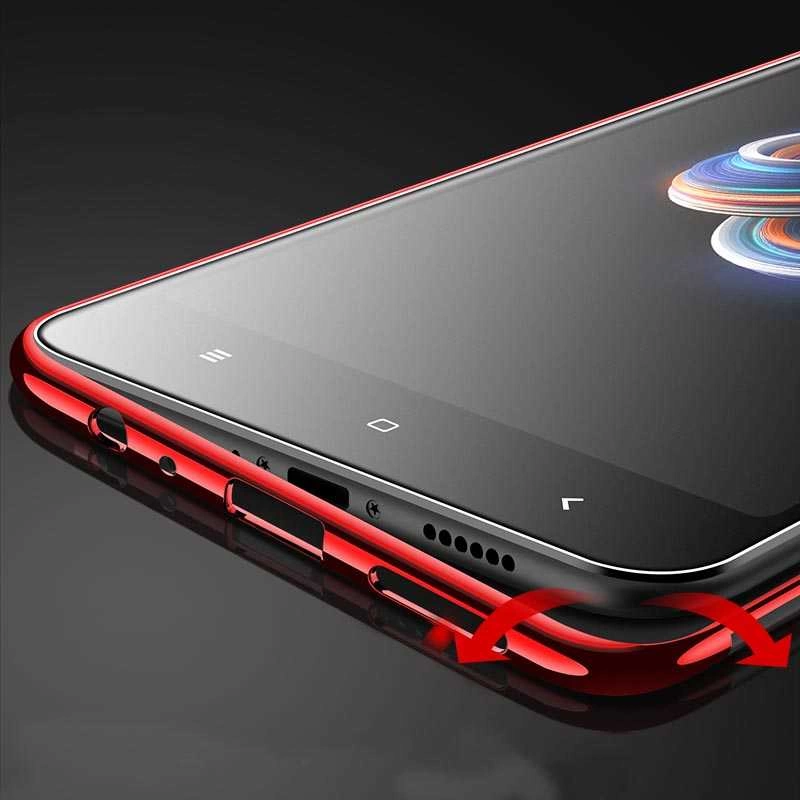 Xiaomi Mi 5x Kılıf Zore Dört Köşeli Lazer Silikon Kapak