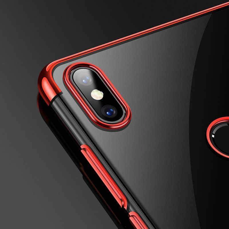 Xiaomi Mi 8 SE Kılıf Zore Dört Köşeli Lazer Silikon Kapak