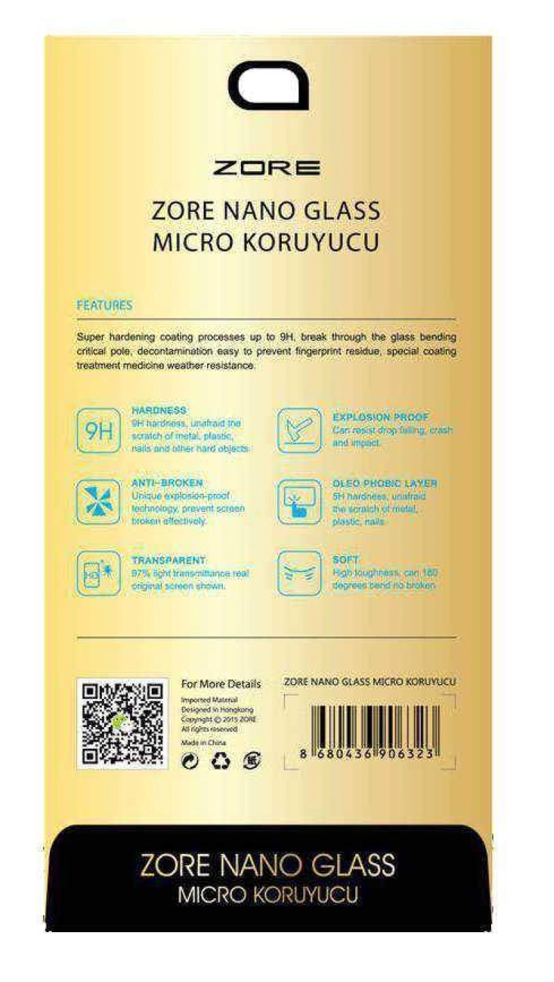 Xiaomi Mi 8 SE Zore Nano Micro Temperli Ekran Koruyucu