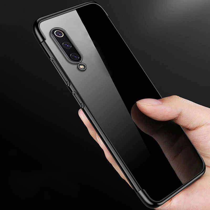 Xiaomi Mi 9 Lite Kılf Zore Dört Köşeli Lazer Silikon Kapak