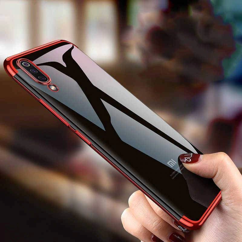 Xiaomi Mi 9 Lite Kılf Zore Dört Köşeli Lazer Silikon Kapak