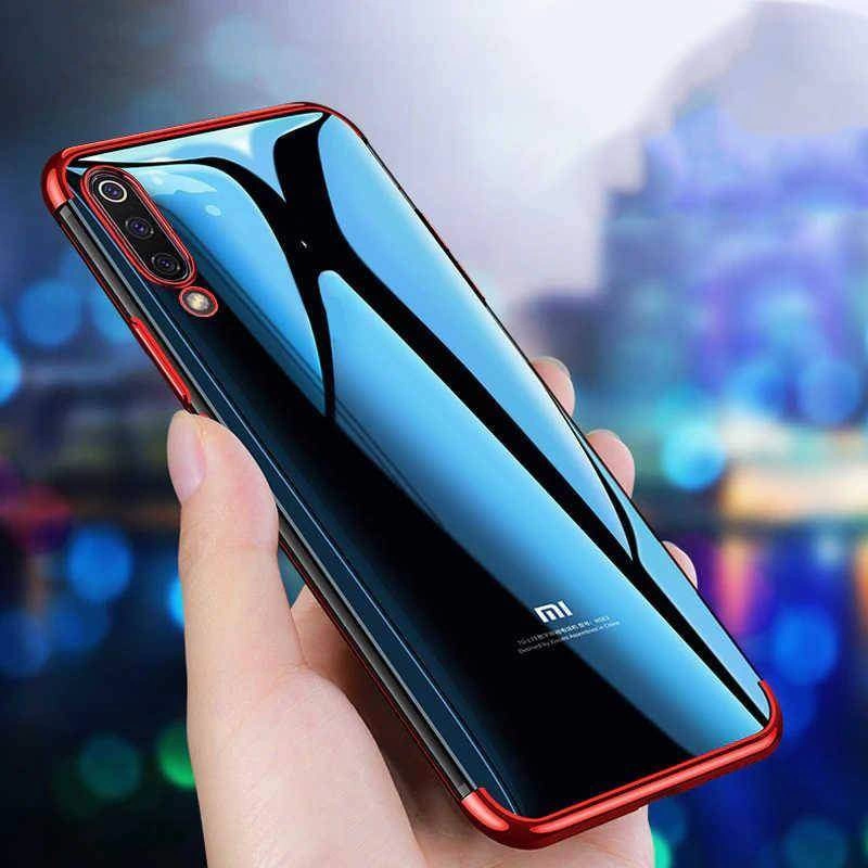 Xiaomi Mi 9 Lite Kılf Zore Dört Köşeli Lazer Silikon Kapak